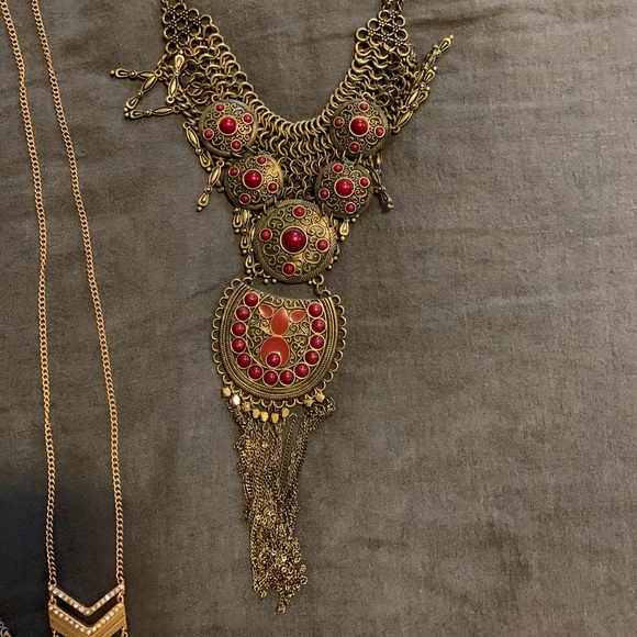 Lot of 5 Free People necklaces - Picture 3 of 4